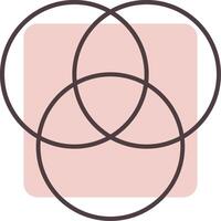 Diagram Line  Shape Colors Icon vector