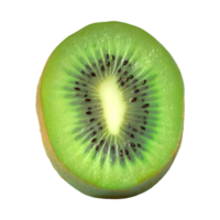 AI generated Fresh sliced kiwi fruit isolated on transparent background png