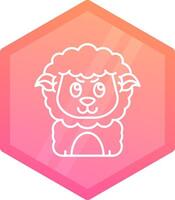 Envy Gradient polygon Icon vector