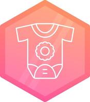 Newborn Gradient polygon Icon vector