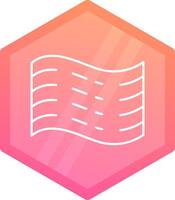 Haze Gradient polygon Icon vector