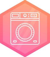 Laundry Gradient polygon Icon vector