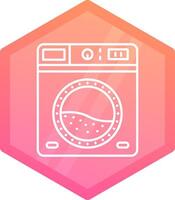 Laundry Gradient polygon Icon vector