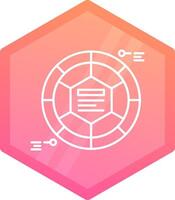 Infographic elements Gradient polygon Icon vector