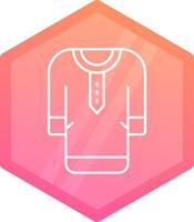 Clothes Gradient polygon Icon vector