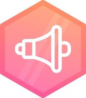 Speaker Gradient polygon Icon vector