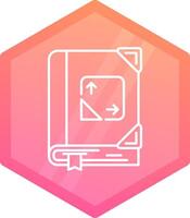 Trigonometry Gradient polygon Icon vector