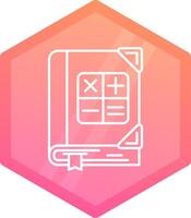 Math Gradient polygon Icon vector