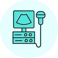 Ultrasound Machine Vecto Icon vector