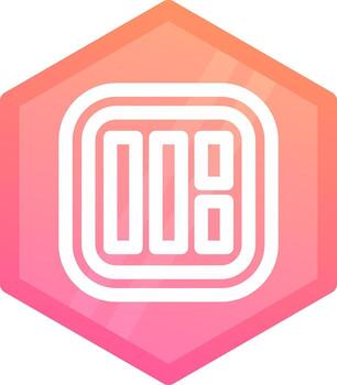 Layout Gradient polygon Icon vector