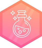 Potion Gradient polygon Icon vector