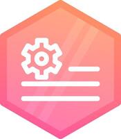 Deploy rules Gradient polygon Icon vector