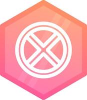 Block 2 Gradient polygon Icon vector