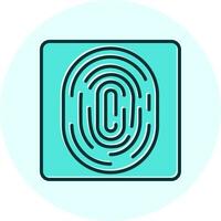 Fingerprint Vecto Icon vector