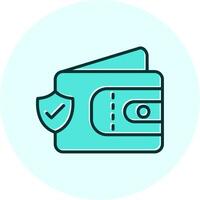 Wallet Secure Vecto Icon vector