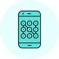 Mobile Security Vecto Icon vector