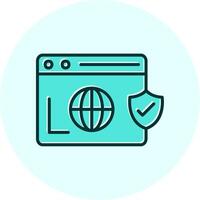 Secure  Browser Vecto Icon vector