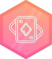 Diamonds Gradient polygon Icon vector