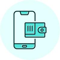 Mobile Wallet Vecto Icon vector