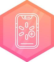 More Gradient polygon Icon vector