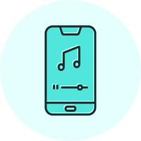 Mobile Music Player Vecto Icon vector