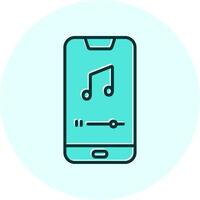 Mobile Music Player Vecto Icon vector