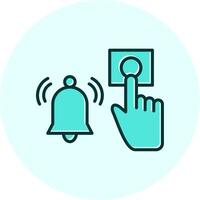 Emergency Alarm Button Vecto Icon vector