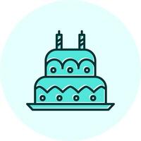 Birthday cake Vecto Icon vector