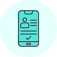 Smartphone Id Vecto Icon vector