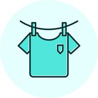 Washing Clothes Vecto Icon vector