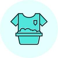 Washing Clothes Vecto Icon vector