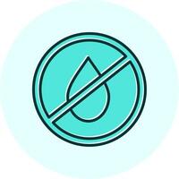 No Water Vecto Icon vector