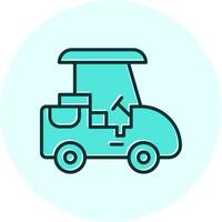 golf caddie vecto icono vector