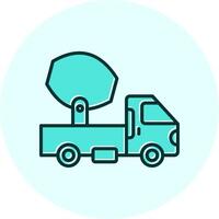 Cement Truck Vecto Icon vector