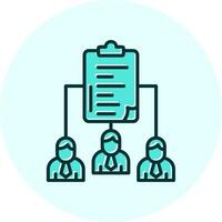 Work distribution Vecto Icon vector