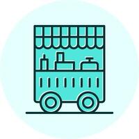 Food Cart Vecto Icon vector