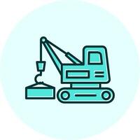 grua vecto icono vector