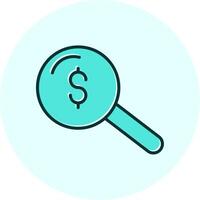 Search Money Vecto Icon vector