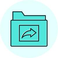 Folder Share Vecto Icon vector
