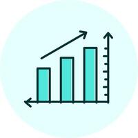 Statistics Increase Vecto Icon vector