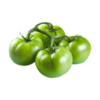 AI generated Fresh green tomatoes isolated on transparent background png