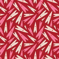 Red pattern with red hearts for Valentine's Day and Halloween holidays vector