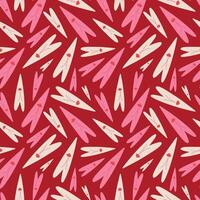 Red pattern with red hearts for Valentine's Day and Halloween holidays vector