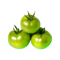 ai generado Fresco verde Tomates aislado en transparente antecedentes png