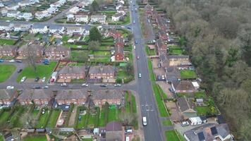 alto ángulo imágenes de corby ciudad de norteamptonshire, Inglaterra. Reino Unido. enero 11, 2024 video