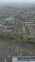 hoog hoek beeldmateriaal van corby stad van Northamptonshire, Engeland. uk. januari 11e, 2024 video