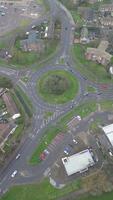 hoog hoek beeldmateriaal van corby stad van Northamptonshire, Engeland. uk. januari 11e, 2024 video