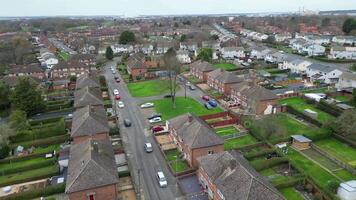 alto ángulo imágenes de corby ciudad de norteamptonshire, Inglaterra. Reino Unido. enero 11, 2024 video