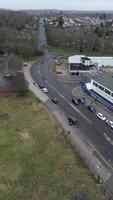 hoog hoek beeldmateriaal van corby stad van Northamptonshire, Engeland. uk. januari 11e, 2024 video