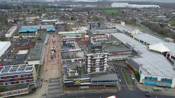 High Angle Footage of Corby City of Northamptonshire, England. UK. January 11th, 2024 video